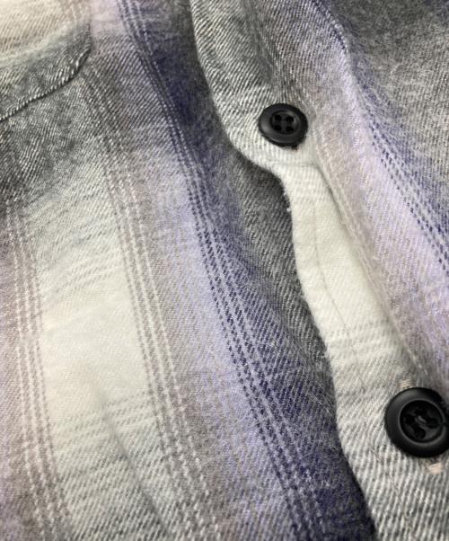 Ron Herman（ロンハーマン）Ron Herman (ロンハーマン) Brushed Plaid shirt　ロンハーマン　3420700125 1071 グレー×パープル サイズ:Sの古着・服飾アイテム