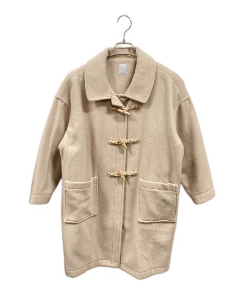 休日と詩（キュウジツトウタ）休日と詩 (キュウジツトウタ) ウールダッフルコート/キュウジツトウタ/portom19132 ベージュ サイズ:Freeの古着・服飾アイテム