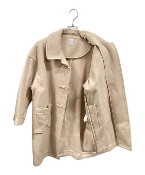 休日と詩（キュウジツトウタ）休日と詩 (キュウジツトウタ) ウールダッフルコート/キュウジツトウタ/portom19132 ベージュ サイズ:Freeの古着・服飾アイテム