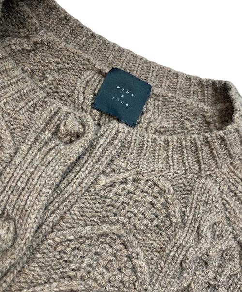 オオカミとフクロウ（オオカミトフクロウ）オオカミとフクロウ (オオカミトフクロウ) ジュノカーディガン ブラウン サイズ:freeの古着・服飾アイテム