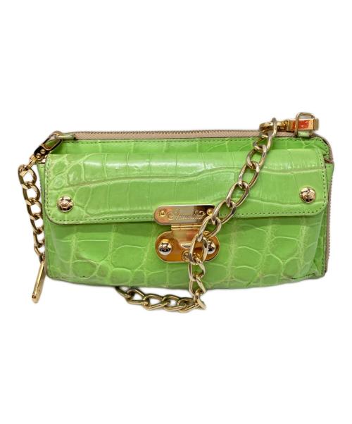 A.D.M.J.（エーディーエムジェイ）A.D.M.J. (エーディーエムジェイ) アクセソワールクロコダイルショルダーバッグ/エーディーエムジェイ グリーンの古着・服飾アイテム