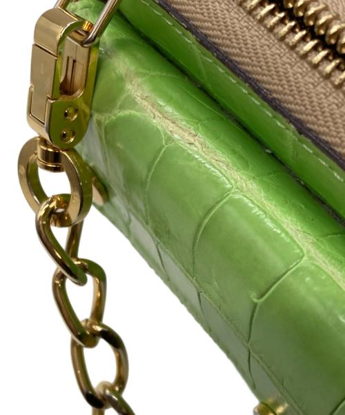 A.D.M.J.（エーディーエムジェイ）A.D.M.J. (エーディーエムジェイ) アクセソワールクロコダイルショルダーバッグ/エーディーエムジェイ グリーンの古着・服飾アイテム