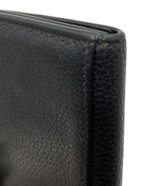 Saint Laurent Paris（サンローランパリ）Saint Laurent Paris (サンローランパリ) カサンドラロゴカードケース ブラックの古着・服飾アイテム
