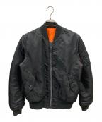 ALPHAアルファ）の古着「MA-1ジャケット/アルファ/0615-00-573-8337」｜ブラック