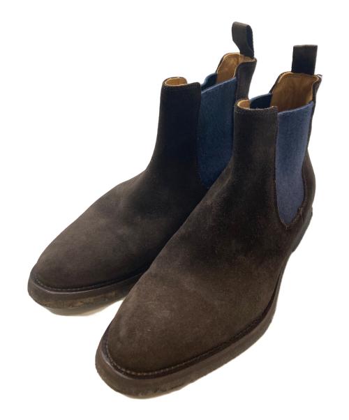 DOUCAL'S（デュカルス）DOUCAL'S (デュカルス) サイドゴアスウェードブーツ/デュカルス ブラウン サイズ:38 1/2の古着・服飾アイテム