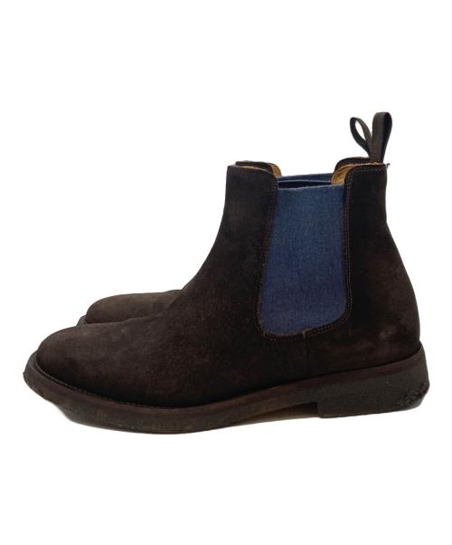 DOUCAL'S（デュカルス）DOUCAL'S (デュカルス) サイドゴアスウェードブーツ/デュカルス ブラウン サイズ:38 1/2の古着・服飾アイテム