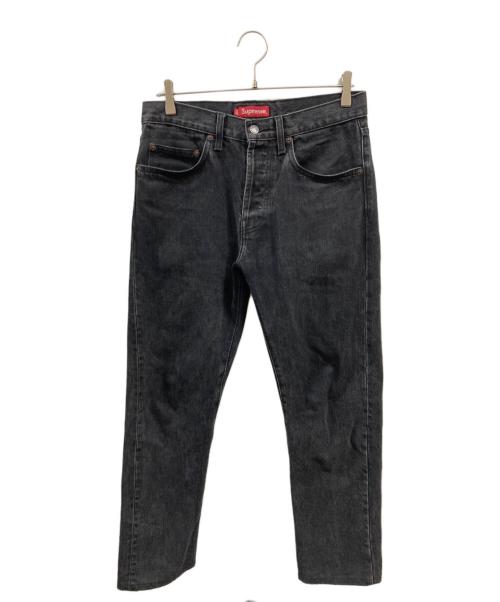 SUPREME（シュプリーム）Supreme (シュプリーム) テーパードブラックデニムパンツ/シュプリーム ブラック サイズ:30の古着・服飾アイテム