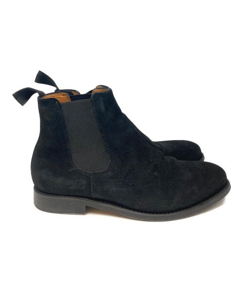 Jalan Sriwijaya（ジャランスリウァヤ）Jalan Sriwijaya (ジャランスリウァヤ) スウェードサイドゴアブーツ/ジャランスリウァヤ/99034 ブラック サイズ:size 6 1/2の古着・服飾アイテム