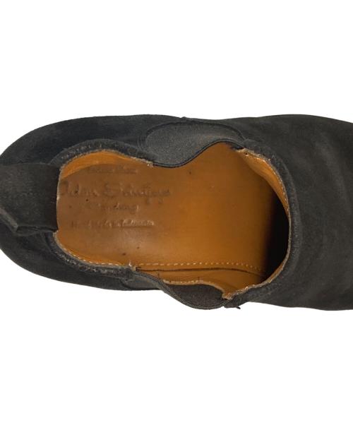 Jalan Sriwijaya（ジャランスリウァヤ）Jalan Sriwijaya (ジャランスリウァヤ) スウェードサイドゴアブーツ/ジャランスリウァヤ/99034 ブラック サイズ:size 6 1/2の古着・服飾アイテム