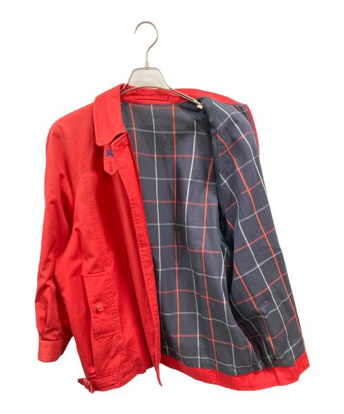 Burberry's（バーバリー）Burberry's (バーバリーズ) 裏チェックスイングトップ　バーバリーズ　 レッド サイズ:表記なしの古着・服飾アイテム