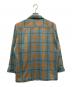 PENNEYS TOWN CRAFT (ペニーズ タウンクラフト) 60～70’ｓオープンカラーチェックシャツ/ペニーズ タウンクラフト ブルー×オレンジ サイズ:M：12000円