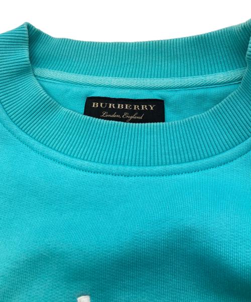 BURBERRY LONDON（バーバリーロンドン）BURBERRY LONDON (バーバリーロンドン) 刺繍ロゴスウェット/バーバリーロンドン ブルー サイズ:XSの古着・服飾アイテム