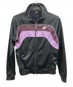 NIKEナイキ）の古着「トラックジャケット」｜ブラック×パープル