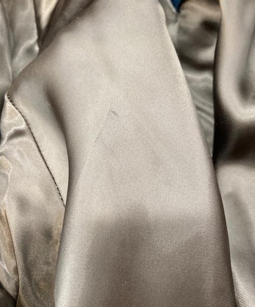 SKOOKUN（スクーカム）SKOOKUN (スクーカム) 袖レザースタジャン/スクーカム/1-UAM21A-21 ブラウン×ベージュ サイズ:Sの古着・服飾アイテム