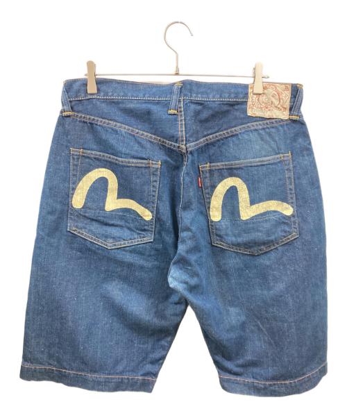 EVISU（エヴィス）EVISU (エヴィス) カモメペイントデニムハーフパンツ/エヴィス インディゴ サイズ:38の古着・服飾アイテム