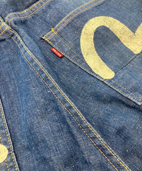 EVISU（エヴィス）EVISU (エヴィス) カモメペイントデニムハーフパンツ/エヴィス インディゴ サイズ:38の古着・服飾アイテム