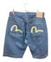EVISU (エヴィス) カモメペイントデニムハーフパンツ/エヴィス インディゴ サイズ:38：5000円