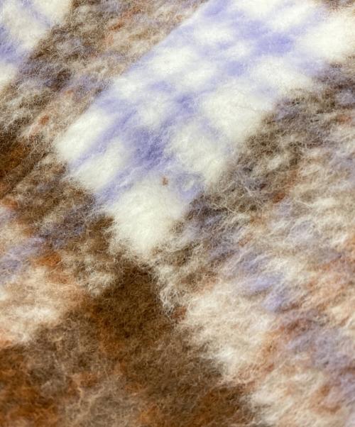 WIND AND SEA（ウィンダンシー）WIND AND SEA (ウィンダンシー) 23AW SHAGGY PLAID CPO SHIRT JACKET/WDS-O-FAL-24-Q1-JK-08/ウィンダンシー ブラウン×ホワイト サイズ:Ⅼの古着・服飾アイテム