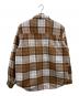 WIND AND SEA (ウィンダンシー) 23AW SHAGGY PLAID CPO SHIRT JACKET/WDS-O-FAL-24-Q1-JK-08/ウィンダンシー ブラウン×ホワイト サイズ:Ⅼ：15000円