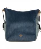 COACHコーチ）の古着「デニムワンショルダーバッグ」｜インディゴ