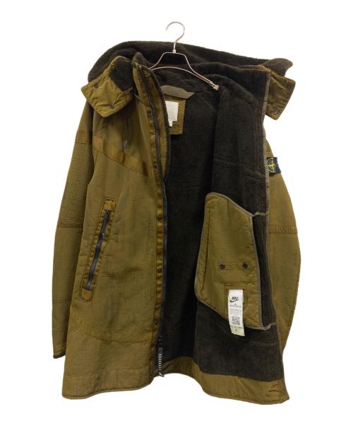 NIKE（ナイキ）NIKE (ナイキ) STONE ISLAND (ストーンアイランド) 16AW JACQUARD GRID ON WOOL FUR JACKET/6525401N1/ナイキ/ストーンアイランド カーキ サイズ:Sの古着・服飾アイテム