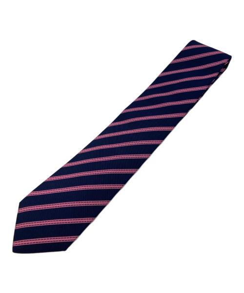 HERMES（エルメス）HERMES (エルメス) ネクタイ ピンク×ネイビー サイズ:不明の古着・服飾アイテム