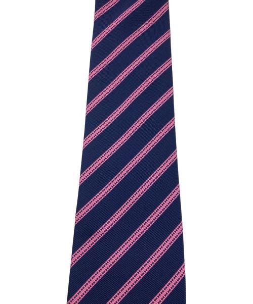 HERMES（エルメス）HERMES (エルメス) ネクタイ ピンク×ネイビー サイズ:不明の古着・服飾アイテム
