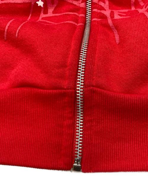 SP5DER（スパイダー）SP5DER (スパイダー) worldwide 55555 Jeffery Hoodie/スパイダー レッド サイズ:Sの古着・服飾アイテム