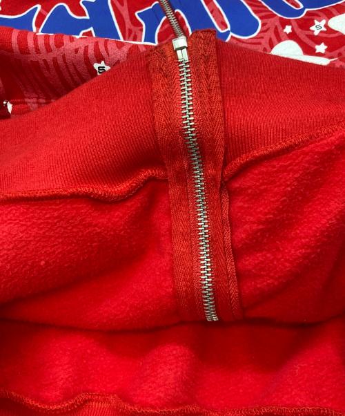 SP5DER（スパイダー）SP5DER (スパイダー) worldwide 55555 Jeffery Hoodie/スパイダー レッド サイズ:Sの古着・服飾アイテム