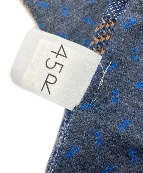 45R（フォーティファイブ・アール）45R (フォーティファイブ・アール) つぎはぎマフラー/フォーティファイブ・アール/6129927-73-0 ネイビーの古着・服飾アイテム