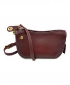 COACHコーチ）の古着「レザーミニショルダーバッグ/コーチ/F2181」｜レッド