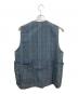 SASSAFRAS (ササフラス) チェックベスト　ササフラス グリーン×ネイビー サイズ:Ｍ：8000円