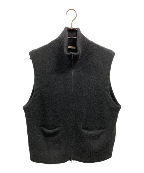 LIDnM（リドム）LIDnM (リドム) ジップアップカシミヤニットベスト/リドム/Im23aw09536 ブラック サイズ:Ｍの古着・服飾アイテム