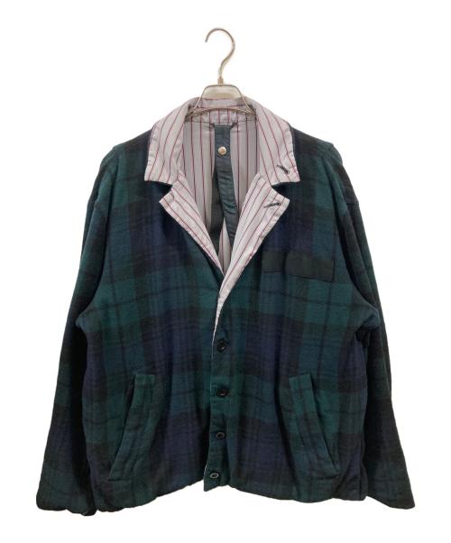 sacai（サカイ）sacai (サカイ) Wool Shrivel Reversible Blouson/サカイ/23-03191M/23AW グリーン サイズ:2の古着・服飾アイテム