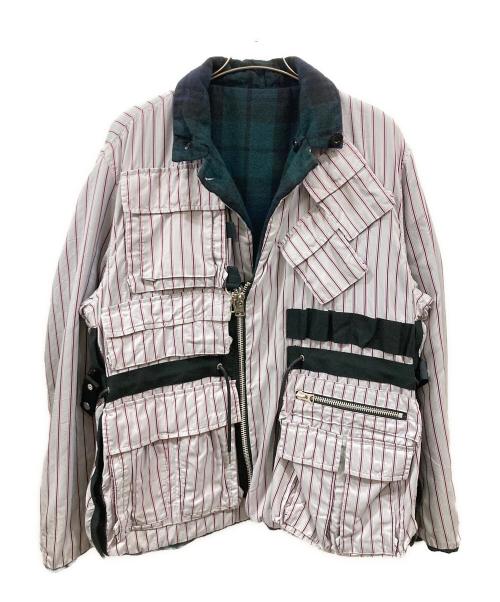 sacai（サカイ）sacai (サカイ) Wool Shrivel Reversible Blouson/サカイ/23-03191M/23AW グリーン サイズ:2の古着・服飾アイテム