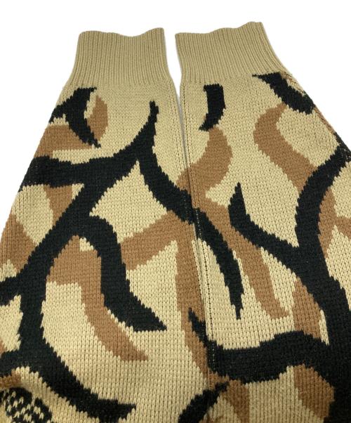 SUPREME（シュプリーム）Supreme (シュプリーム) 19AW/tribal camo sweater./シュプリーム ベージュ×ブラック サイズ:Ｌの古着・服飾アイテム