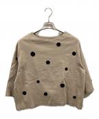 BEARDSLEYビアズリー）の古着「ドットプルオーバー」｜ベージュ