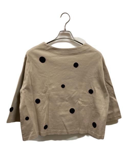 BEARDSLEY（ビアズリー）BEARDSLEY (ビアズリー) ドットプルオーバー ベージュ サイズ:Freeの古着・服飾アイテム