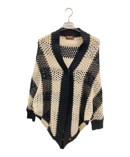 Hysteric Glamour（ヒステリックグラマー）HYSTERIC GLAMOUR (ヒステリックグラマー) バルーンローゲージニット　KINKY SLICK　2ND-3210　ヒステリックグラマー　 アイボリー×ブラック サイズ:Freeの古着・服飾アイテム