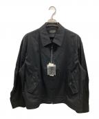 s'yteサイト）の古着「COTTON TWILL OVERSIZED ZIPPER BLOUSON/サイト/UY-Y06-001/24SS」｜ブラック