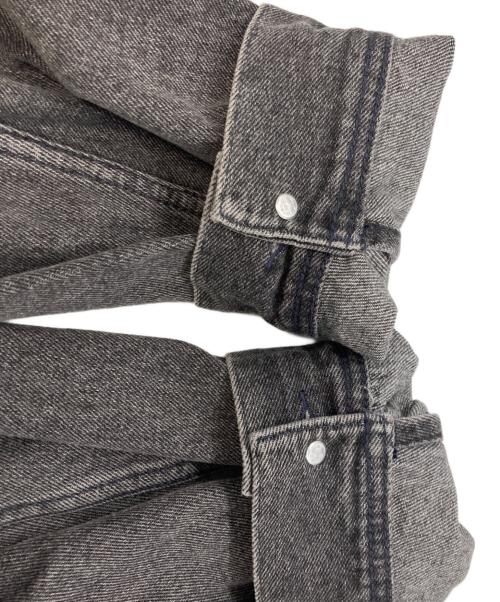INHERIT（インヘリット）INHERIT (インヘリット) コクーンデニムジャケット/インヘリット/24011720601010 グレー サイズ:Ｌの古着・服飾アイテム