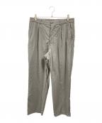 STEVEN ALANスティーブンアラン）の古着「ナイロンオックスアウトワンプリーツスラックス/スティーブンアラン/8114-177-1145」｜グレー