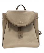 Kate Spadeケイトスペード）の古着「レザーバックパック/ケイトスペード/S338」｜ホワイト×ベージュ