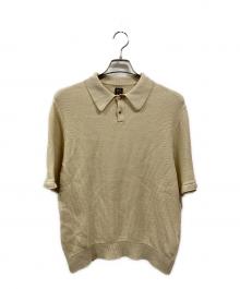 BATONER（バトナ―）の古着「OX SUMMER KNIT POLO S/S」｜ベージュ