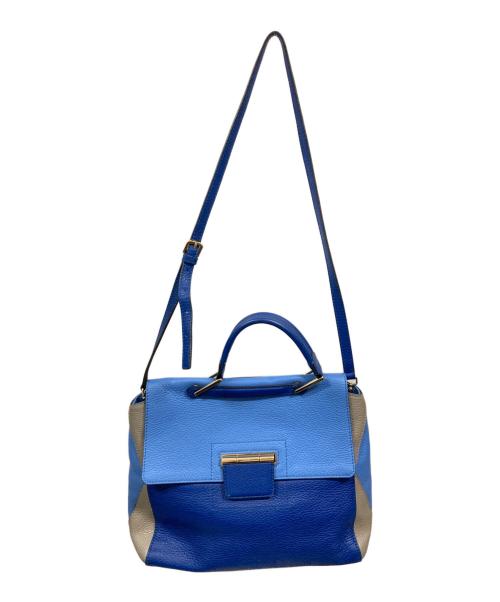 FURLA（フルラ）FURLA (フルラ) 2WAYレザーショルダーバッグ/フルラ ブルーの古着・服飾アイテム