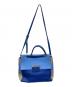 中古・古着 FURLA (フルラ) 2WAYレザーショルダーバッグ/フルラ ブルー：4000円