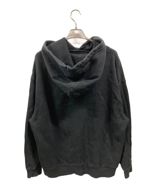 Acne studios（アクネ ストゥディオス）ACNE STUDIOS (アクネ ストゥディオス) Broken Logo Cotton Hooded Sweatshirt/アクネ ストゥディオス/FN-WN-SWA000050 ブラック サイズ:Sの古着・服飾アイテム