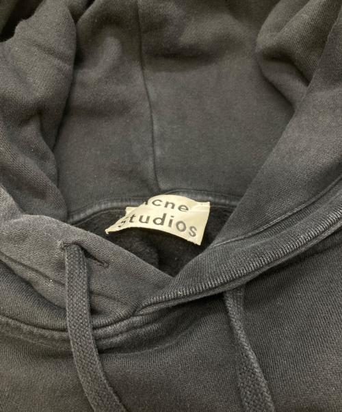 Acne studios（アクネ ストゥディオス）ACNE STUDIOS (アクネ ストゥディオス) Broken Logo Cotton Hooded Sweatshirt/アクネ ストゥディオス/FN-WN-SWA000050 ブラック サイズ:Sの古着・服飾アイテム