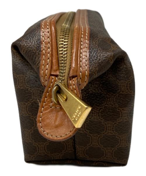 CELINE（セリーヌ）CELINE (セリーヌ) マカダム柄ポーチ ブラウン サイズ:MC97/2の古着・服飾アイテム