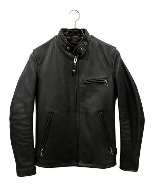 Schott（ショット）shott (ショット) シングルライダースジャケット ブラック サイズ:34の古着・服飾アイテム